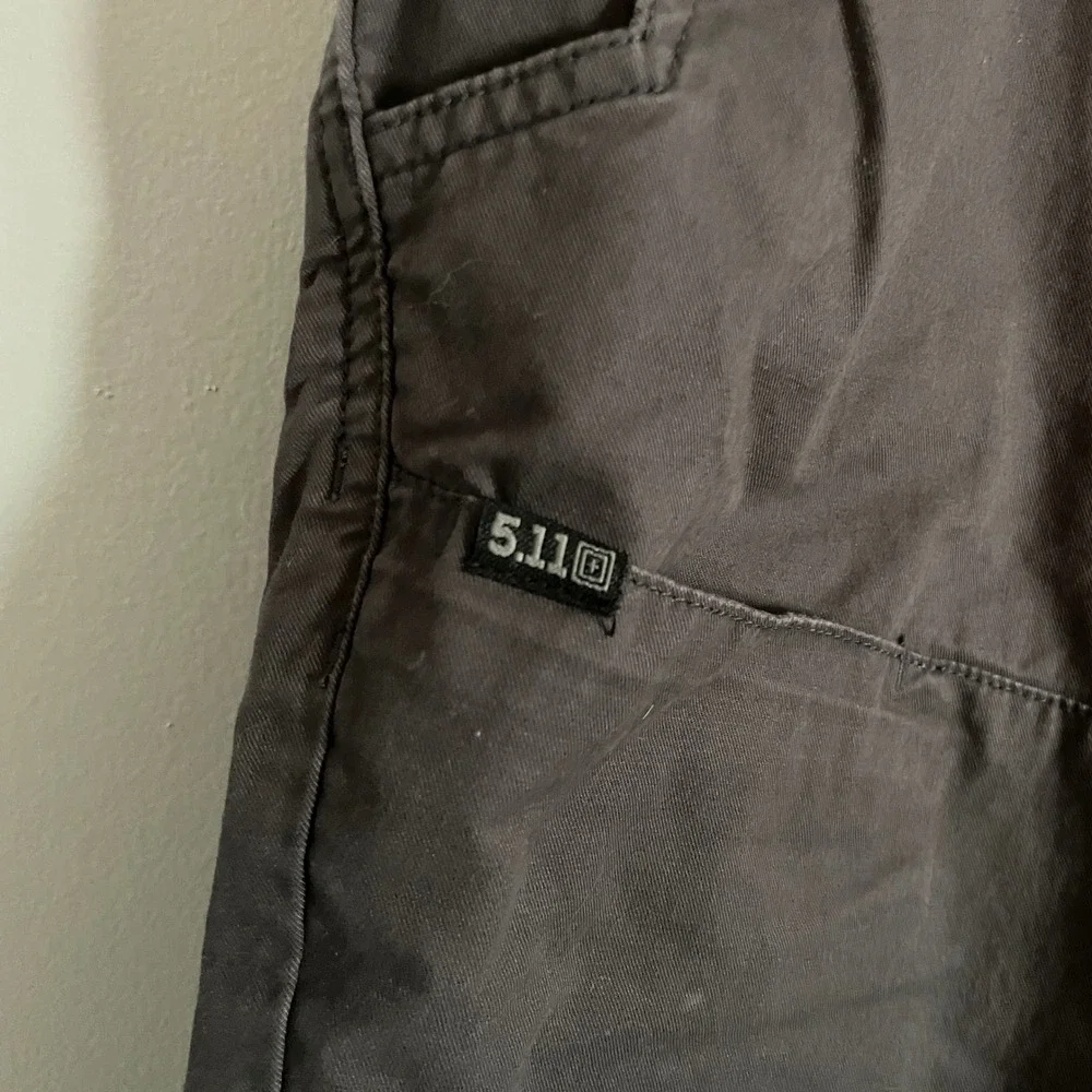 5.11 Tactical Cargo Shorts Mens 38 Grey Cotton Multi-Pocket Outdoor Utility